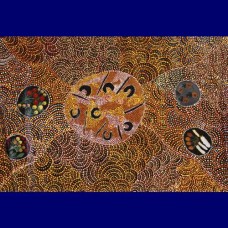 Aboriginal Art Canvas - Debra West-Size:98x143cm - H